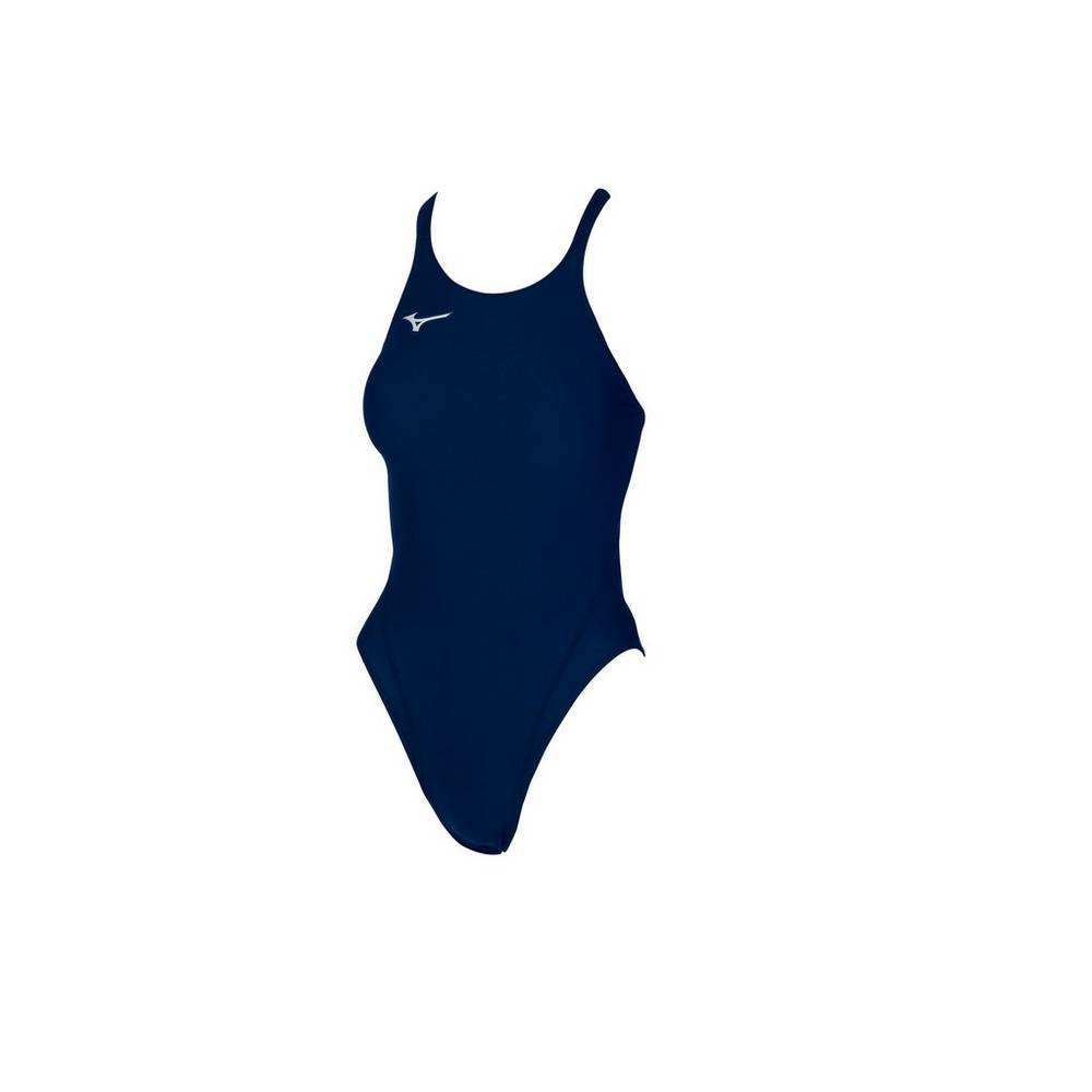 Womens Mizuno EXER Thick Strap Swimsuit Navy Philippines (HBZVQA859)